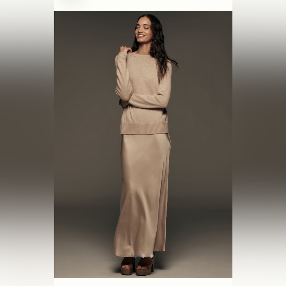 ASTR The Label Helene Long-Sleeve Twofer Maxi Dress sz Lg
